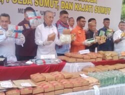 Poldasu Musnahkan Narkoba Senilai Rp.690 Milyar