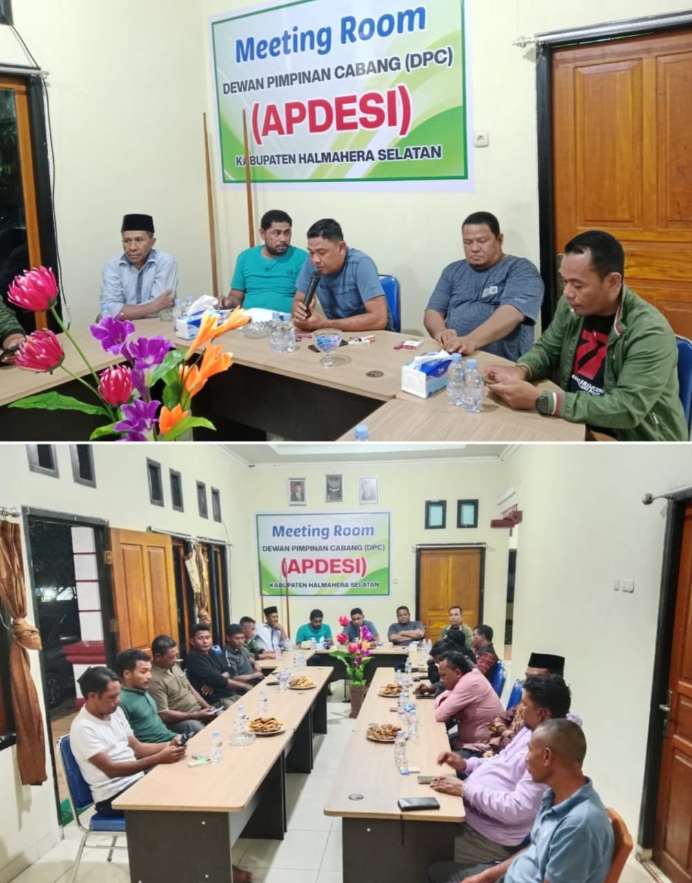 Jelang Pelantikan Meeting Room DPC Apdesi Halmahera Selatan Gelar Dengar Pendapat Bersama