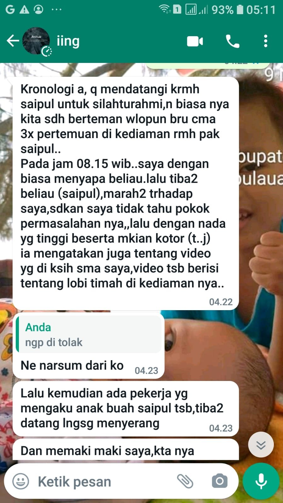 Terjadi Lagi Tindak kekerasan Terhadap Wartawan Yang Diduga Dilakukan Anak Buah Penampung Timah di Sungai Selan