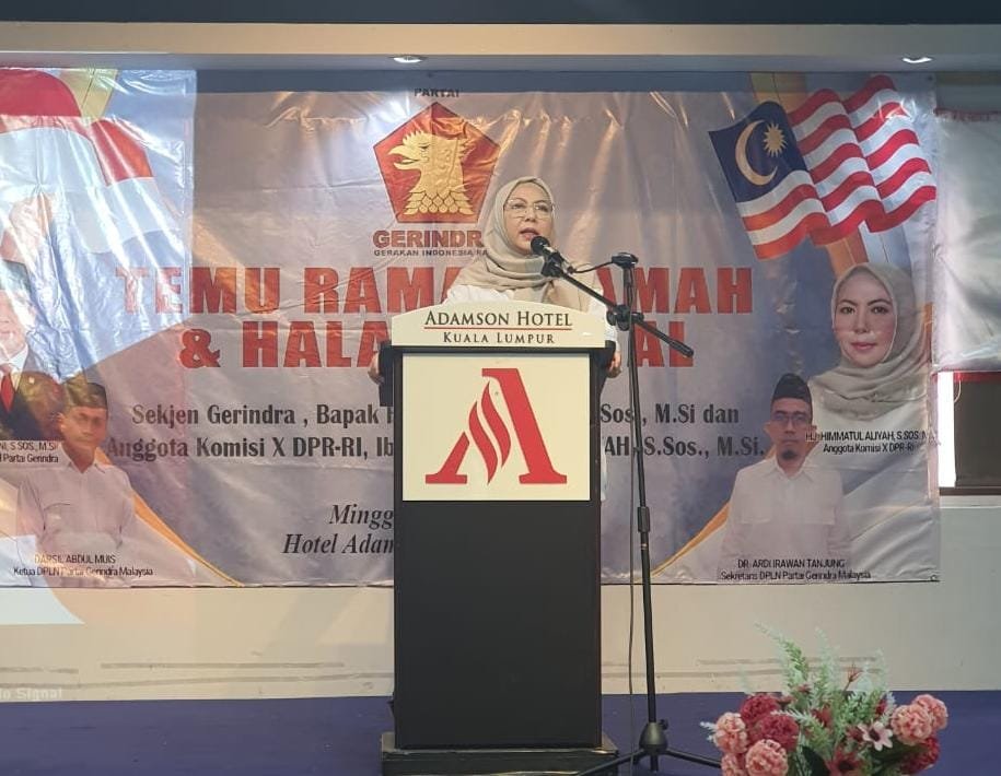 Siaran Pers, Bertemunya Kader Gerindra Malaysia, Himmatul Aliyah: Mari Kita Wujudkan 2024 Prabowo Presiden