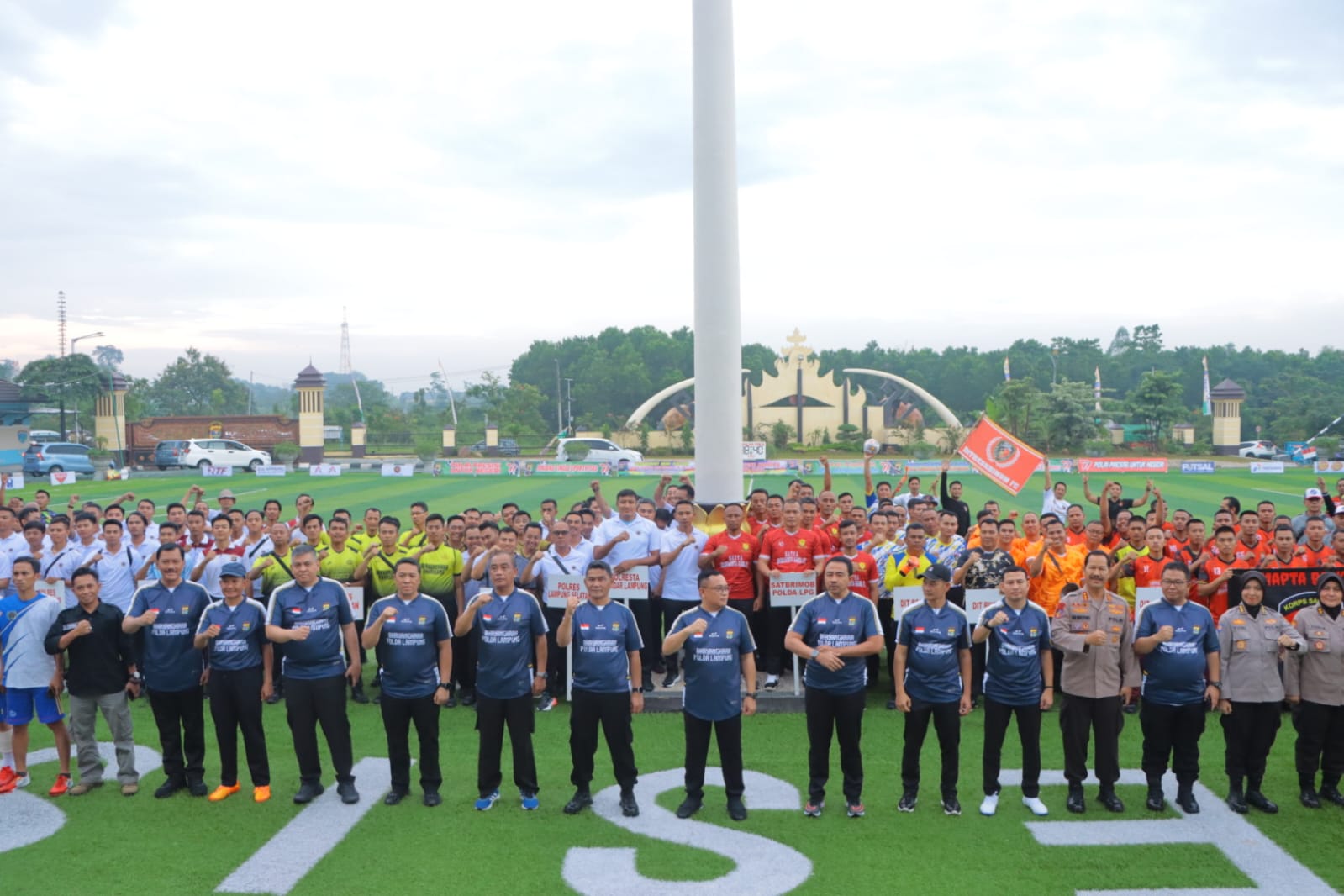 Kapolda Lampung Buka Turnamen Mini Soccer Kapolda Cup II tahun 2023