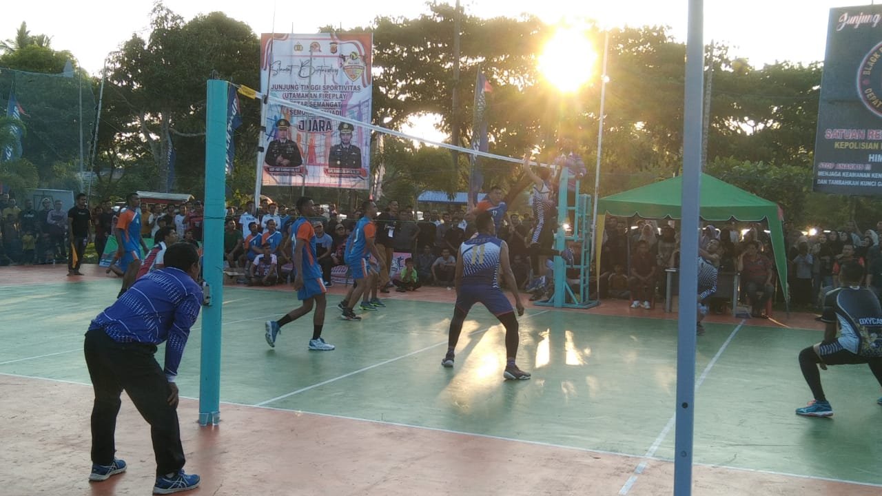 Open Tournament Bolla Volly Kapolres Aceh Timur Cup Dalam Rangka Hari Bhayangkara ke -77 Tahun 2023