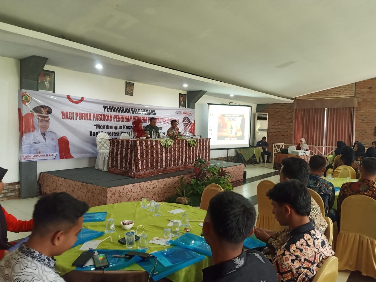 Peran Aktif Kodim 0815/Mojokerto Berikan Materi Wasbang Purna Paskibra