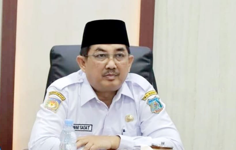 Bupati Anwar Sadat Ikuti Rakornas Wasin Tahun 2023 Secara Virtual