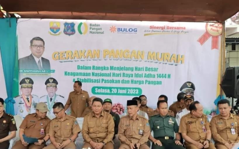 Wabup Hairan Hadiri Kegiatan Gerak Pangan Murah Jelang Idul Adha