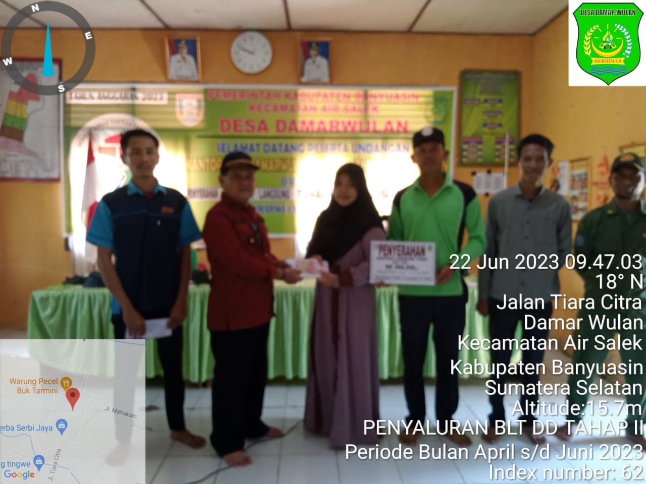 Realisasikan BLT Dana Desa Tahap II Kepada 25 KPM, Pemerintah Desa Damar Wulan Berharap Bisa Digunakan Sebaik- baiknya