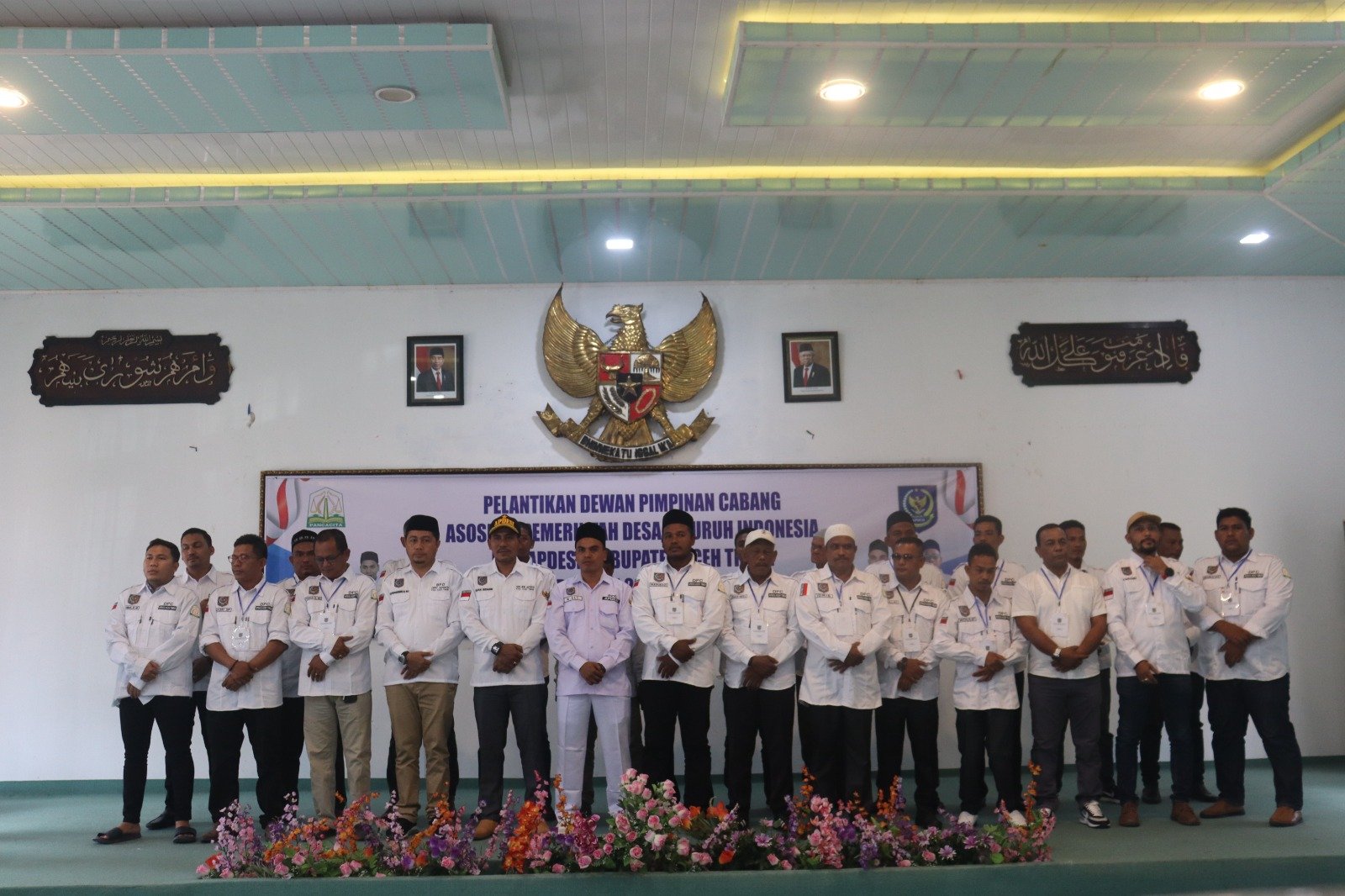 Pelantikan DPC APDESI Kabupaten Aceh Timur Berjalan Khidmat