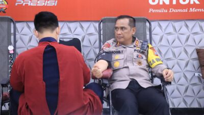Gelar Bakti Kesehatan Polres Bojonegoro Sumbang 149 Kantong Darah di Hari Bhayangkara ke- 77