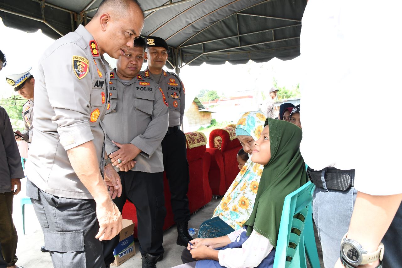 Kapolres Aceh Timur Menyambung Asa Tiara Dihari Bhayangkara ke 77