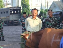 Berkah Hari Raya Idul Adha 1444 H, Kodim 0815/Mojokerto Bagikan Daging Kurban