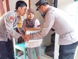 Polres Pacitan Salurkan Bansos Untuk Warga Terdampak Gempa Bantul