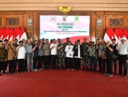 Dandim 0815 Dampingi Tim Pusterad Silaturahmi Bareng Forkopimda Hingga Tokoh Masyarakat Kota Mojokerto