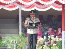 Karoops Pimpin Pelantikan Pengambilan Sumpah Diktuk Bintara Polri Gelombang I T.A 2023 SPN Polda Jatim