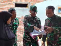Cek Langsung Di Lapangan, Dandim 0815/Mojokerto Intensifkan Program Bakti TNI RTLH 2023