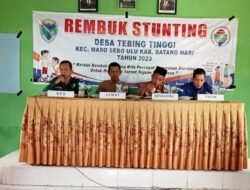 Marzani Kasi PMD Hadiri Rembuk Stunting Desa Tebing Tinggi Tahun 2023