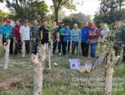Jelang Penilaian Kota Sehat, Koramil 0815/01 Bareng Forkopimcam Pralon – FKMS Kerja Bakti Bersihkan Taman Kelor