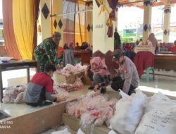 Babinsa Koramil 0815/06 Kemlagi Aktif Dampingi Distribusi Bantuan Pangan Tahap Dua 2023