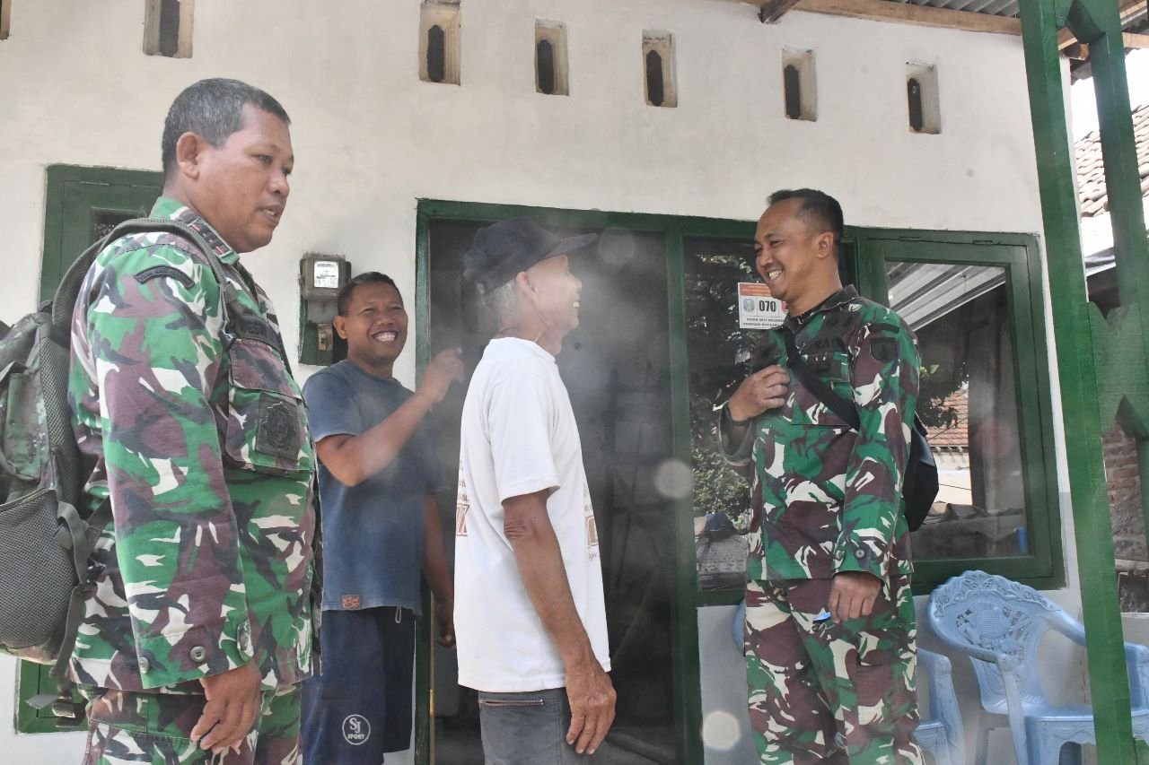 Dandim 0815/Mojokerto Cek Progres Rehab RTLH, Kawasan Utara Sungai Brantas Hingga Trawas