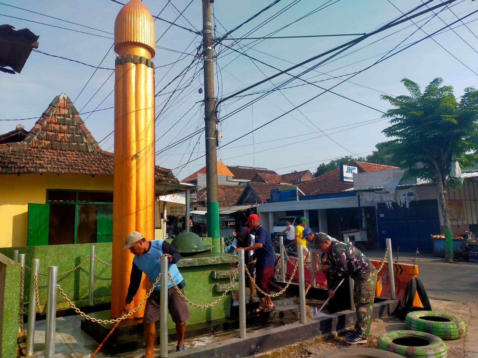 Karya Bakti Monumen Perjuangan, Danramil Dawarblandong: Bentuk Penghargaan Jasa Pahlawan
