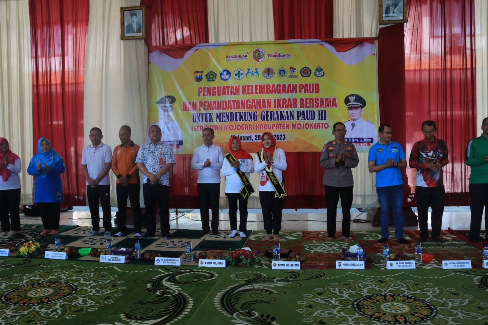 Wujudkan PAUD-HI Di Wilayah Mojosari, Pemkab Mojokerto Gelar Ikrar Bersama Dengan Stakeholder Mitra PAUD