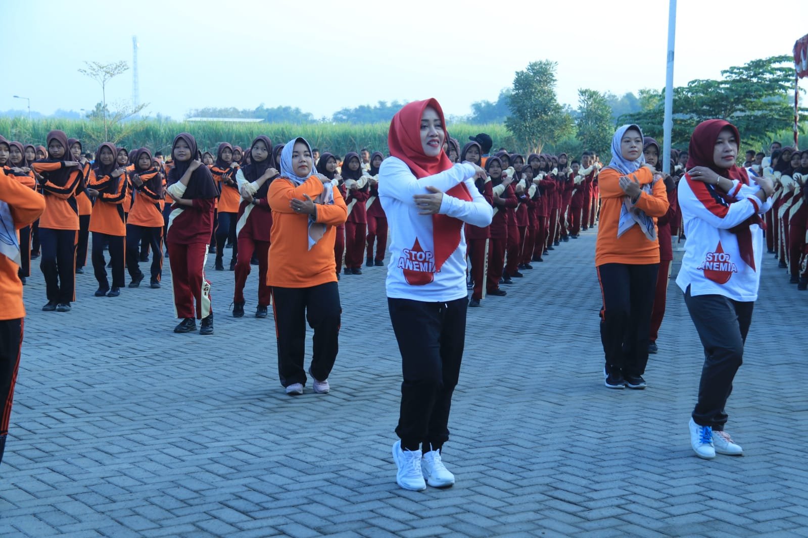 Cegah Calon Ibu Alami Anemia Kronis, Pemkab Mojokerto Gelar Minum TTD Di SMP Negeri 2 Kemlagi