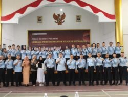 Kalapas Lantik dan Sumpah Pejabat Eselon V Sekaligus Pisah Sambut Pejabat Lapas Kotaagung