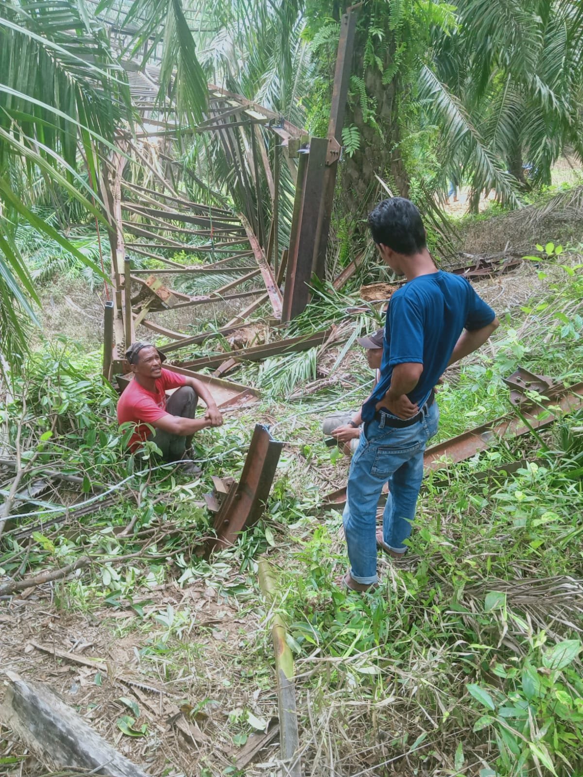 Curi Besi Tower Cagar Budaya Peninggalan Belanda Diamankan Polsek Maro Sebo Ulu