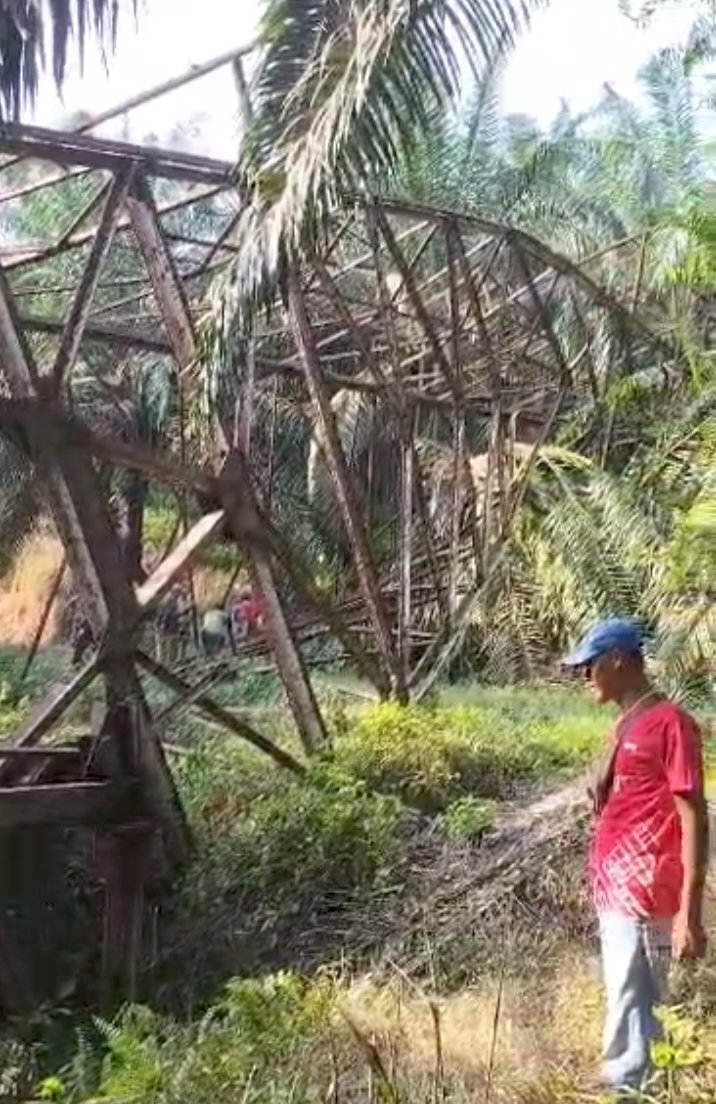 Curi Besi Tower Cagar Budaya Peninggalan Belanda Diamankan Polsek Maro Sebo Ulu