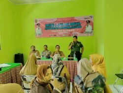 Minilok Lintas Sektor Danramil Dawarblandong Sampaikan Penanganan Stunting Secara Serius