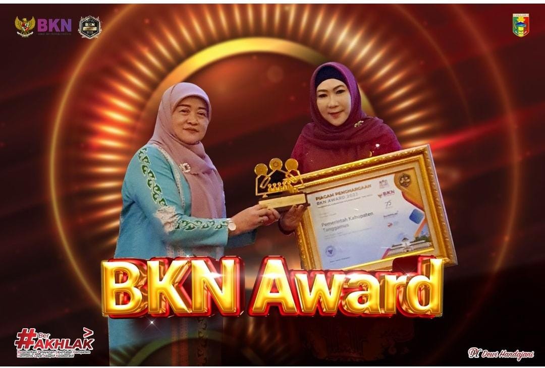BKN AWARD 2023 Kabupaten Tanggamus Tanggamus Borong 3 Penghargaan