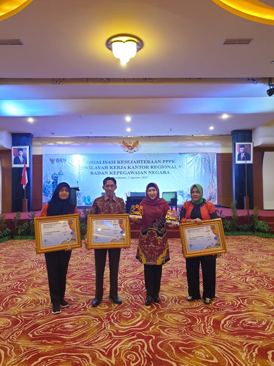BKN AWARD 2023 Kabupaten Tanggamus Tanggamus Borong 3 Penghargaan