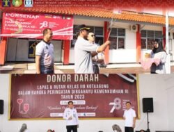 Peringatan HDKD Ke 78 Kemenkumham Lapas Kotaagung Gelar PORSENAP Dan Bakti Sosial Donor Darah