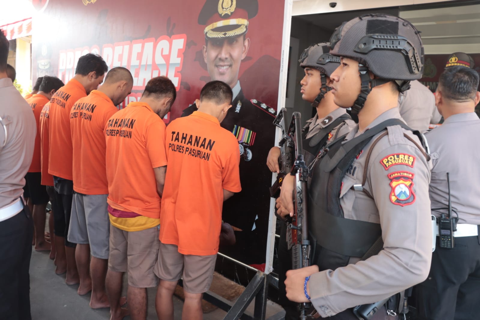 Polres Pasuruan Gelar Press Release Ungkap Kasus Peredaran Narkoba Dan Tabrak Lari
