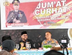 Anggota Komisi III DPR RI Apresiasi Kapolres Aceh Timur Dalam Serap Keluhan Masyarakat Melalui Jumat Curhat