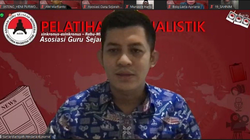 Guru Sejarah di Nusa Tenggara Barat Ikuti Pelatihan Jurnalistik Yang Digelar Oleh Bidang Humas AGSI