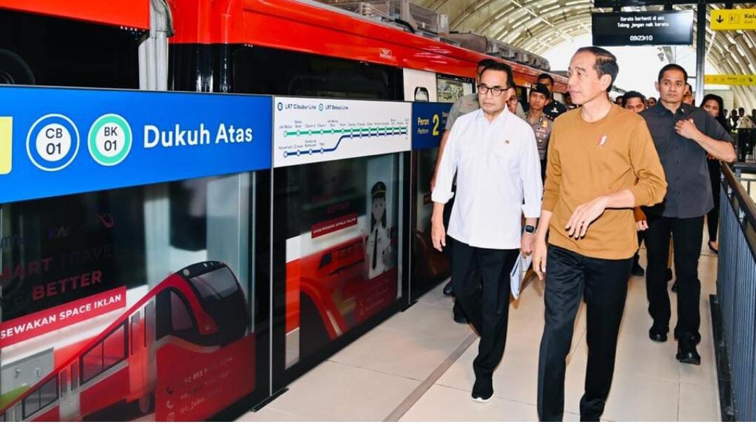 Jajal LRT Jabodebek, Presiden Jokowi: Keamanan dan Keselamatan Harus Diutamakan