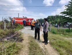 Koramil 0815/05 Gedeg Bareng Polsek – BPBD Berhasil Padamkan Api Di Area Tol Sumo