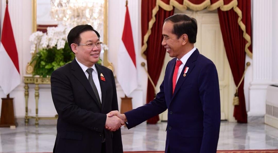 Presiden Jokowi Terima Kunjungan Kehormatan Ketua Parlemen Vietnam