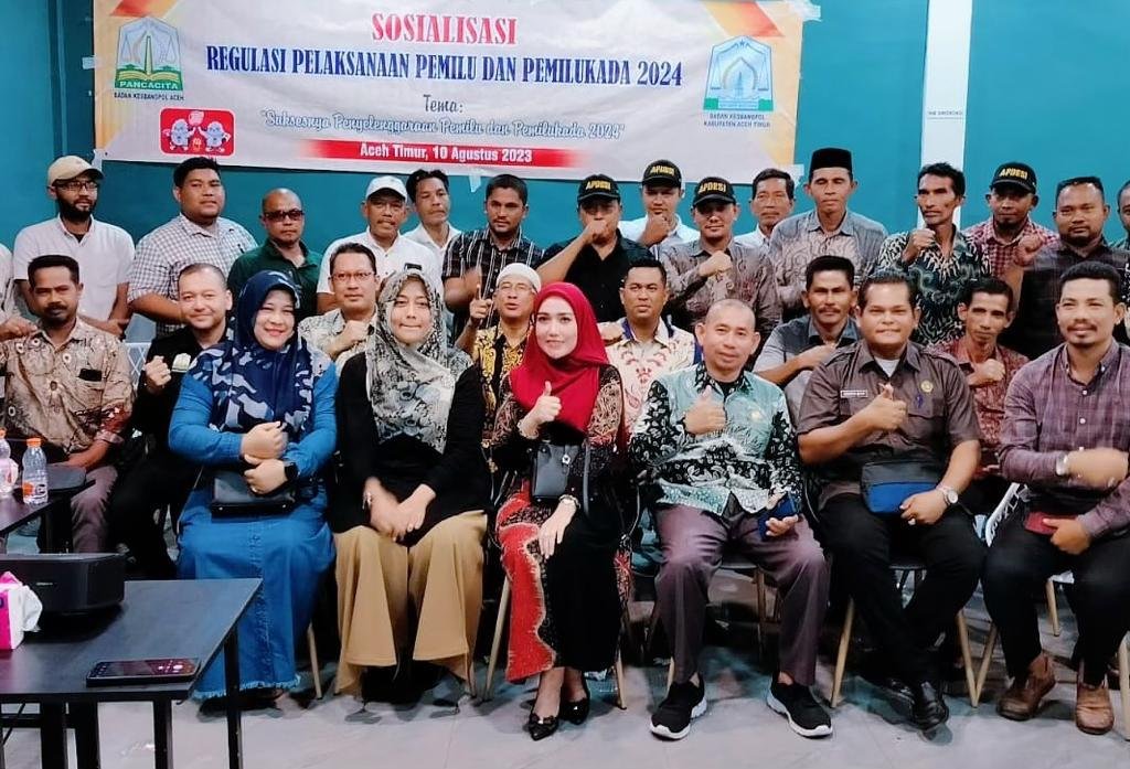 Ketua APDESI Aceh Timur Ikut Dampingi Puluhan Keuchik Ikut Sosialisasi