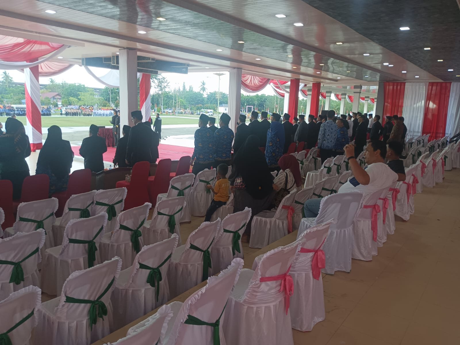 Miris !!! Upacara Penurunan Bendera Merah Putih 17 Agustus 2023 di Aceh Timur, sejumlah Kepala OPD Tidak Hadir Bukti Tidak Cinta Tanah Air