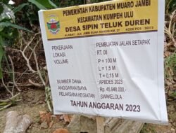 Diduga Mark Up RAB Pekerjaan JUT Sipin Teluk Duren Terindikasi Modus Korupsi
