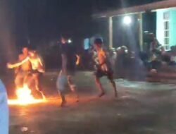 Serunya Permainan Bola Api di Acara HUT RI Ke- 78 di JL 1 Unit 4 Desa Purwo Harjo