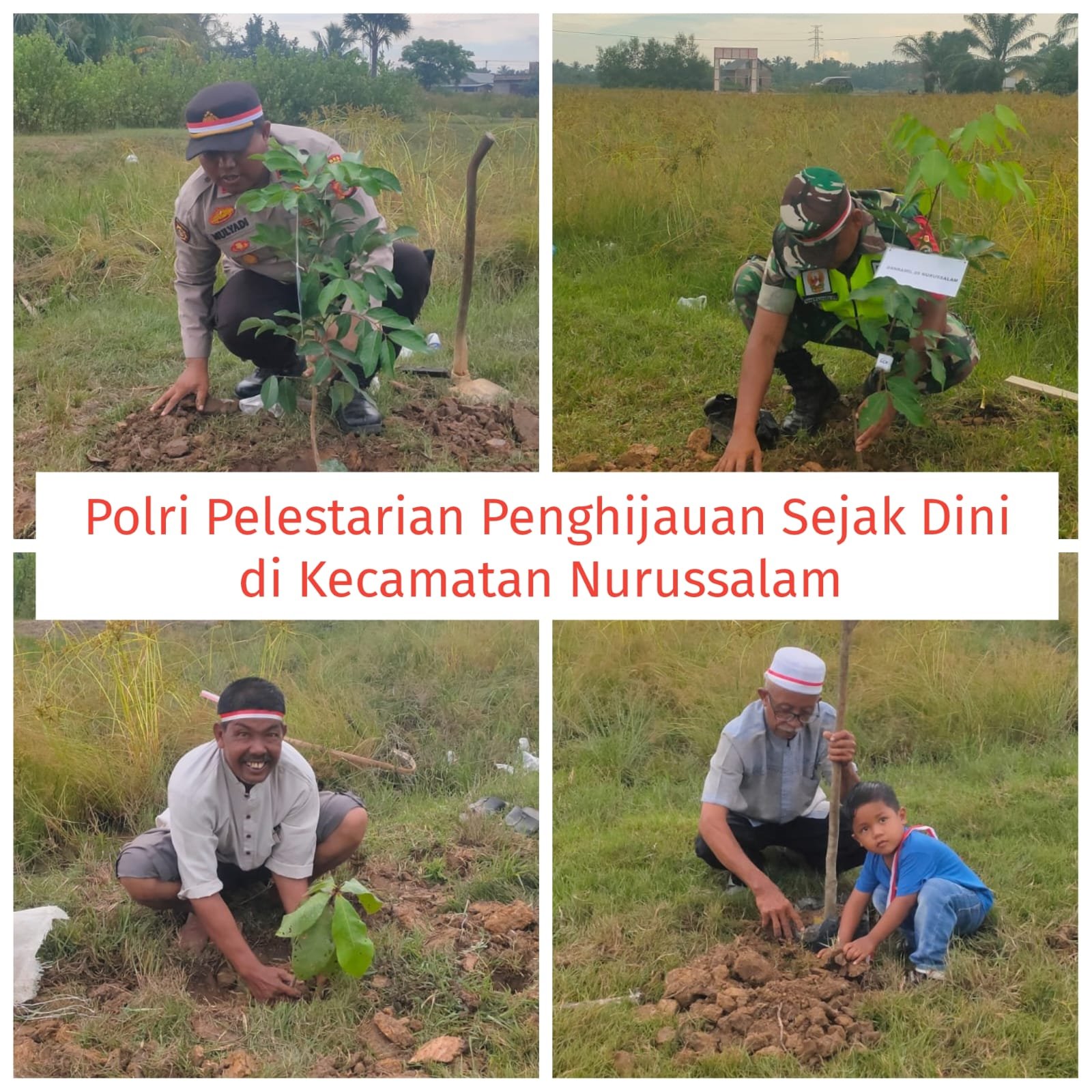 Kegiatan Penanaman Bibit Pohon Dalam Rangka HUT Republik Indonesia Ke 78 Di Kecamatan Nurussalam