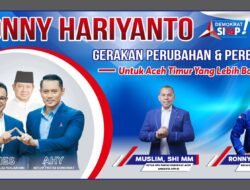 Bacaleg Dapil 1 DPRK Aceh Timur, Ronny Hariyanto untuk Aceh Timur yang Lebih Baik