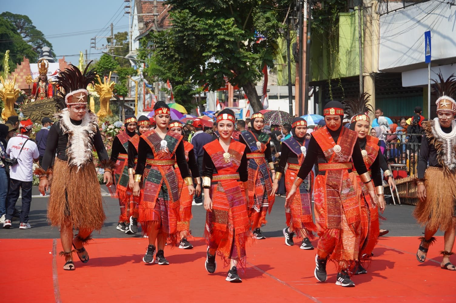 Semarakkan Peringatan HUT Ke-78 RI, Pemkot Mojokerto Sukses Gelar Pawai Pembangunan