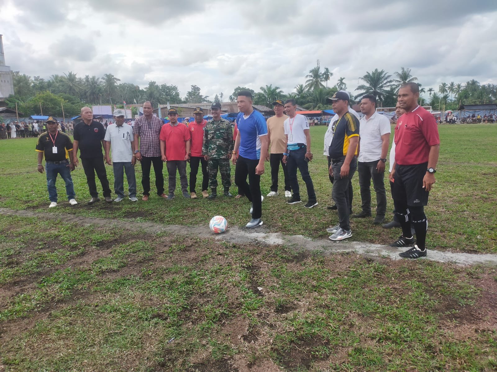 Open Tournamen Piala Forum Keuchik Pante Bidari Dimulai Ketua APDESI Hadir