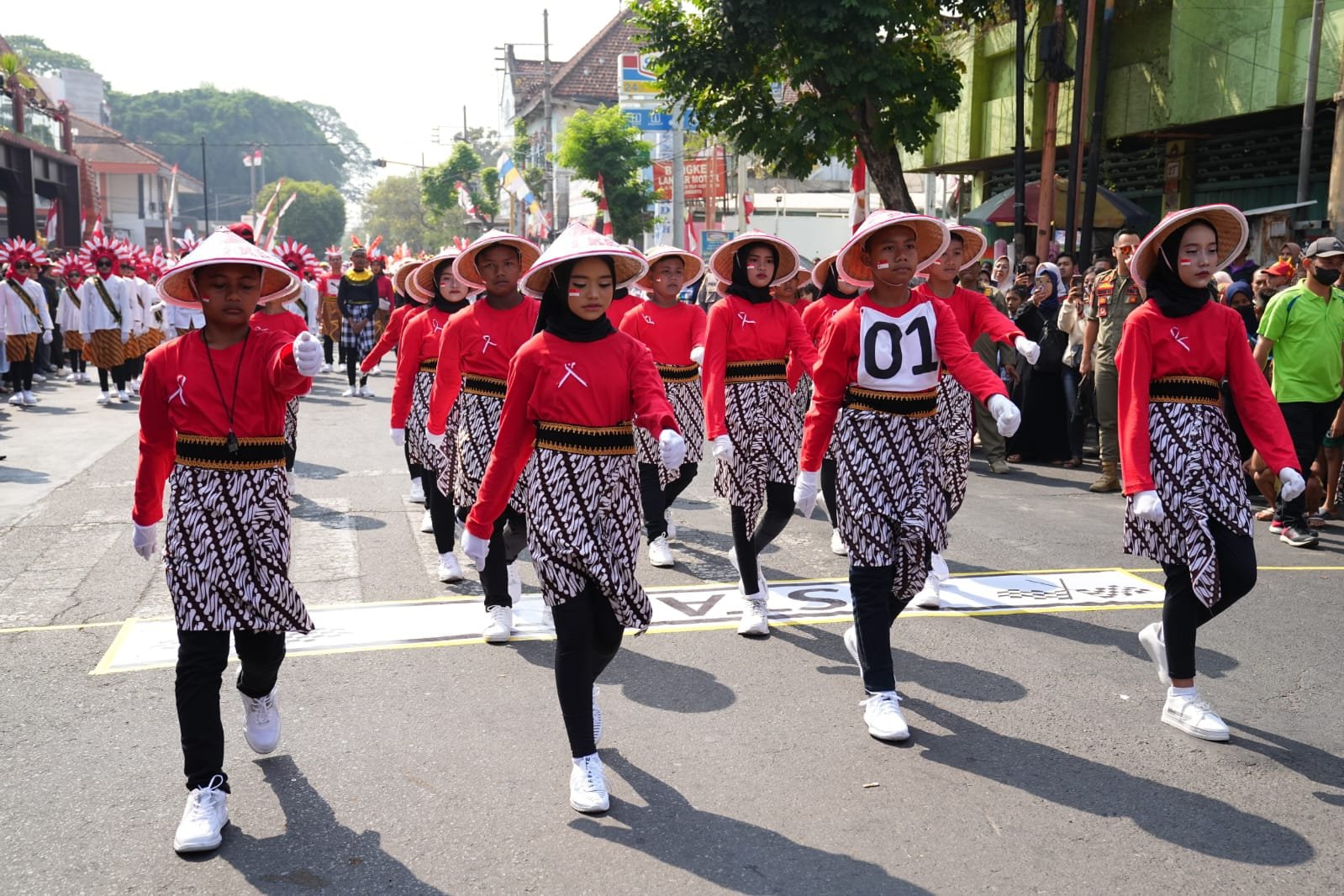 Gerak Jalan Tematik, Warnai Perayaan HUT RI di Kota Mojokerto