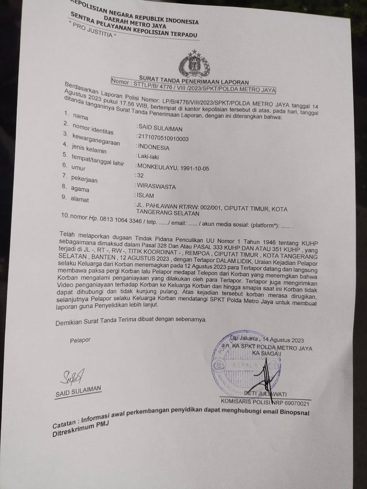 Haji Uma Kecam Oknum Paspampres Pelaku Penganiayaan Warga Aceh Hingga Meninggal