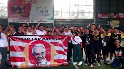 Kenalkan Ganjar Pada Gen Z, Milenial Gapura Nusantara Malang adakan Fun Futsal