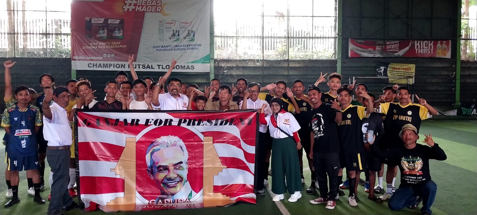 Kenalkan Ganjar Pada Gen Z, Milenial Gapura Nusantara Malang adakan Fun Futsal